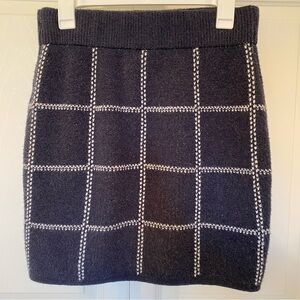 a new day Navy Knit Mini Skirt size medium